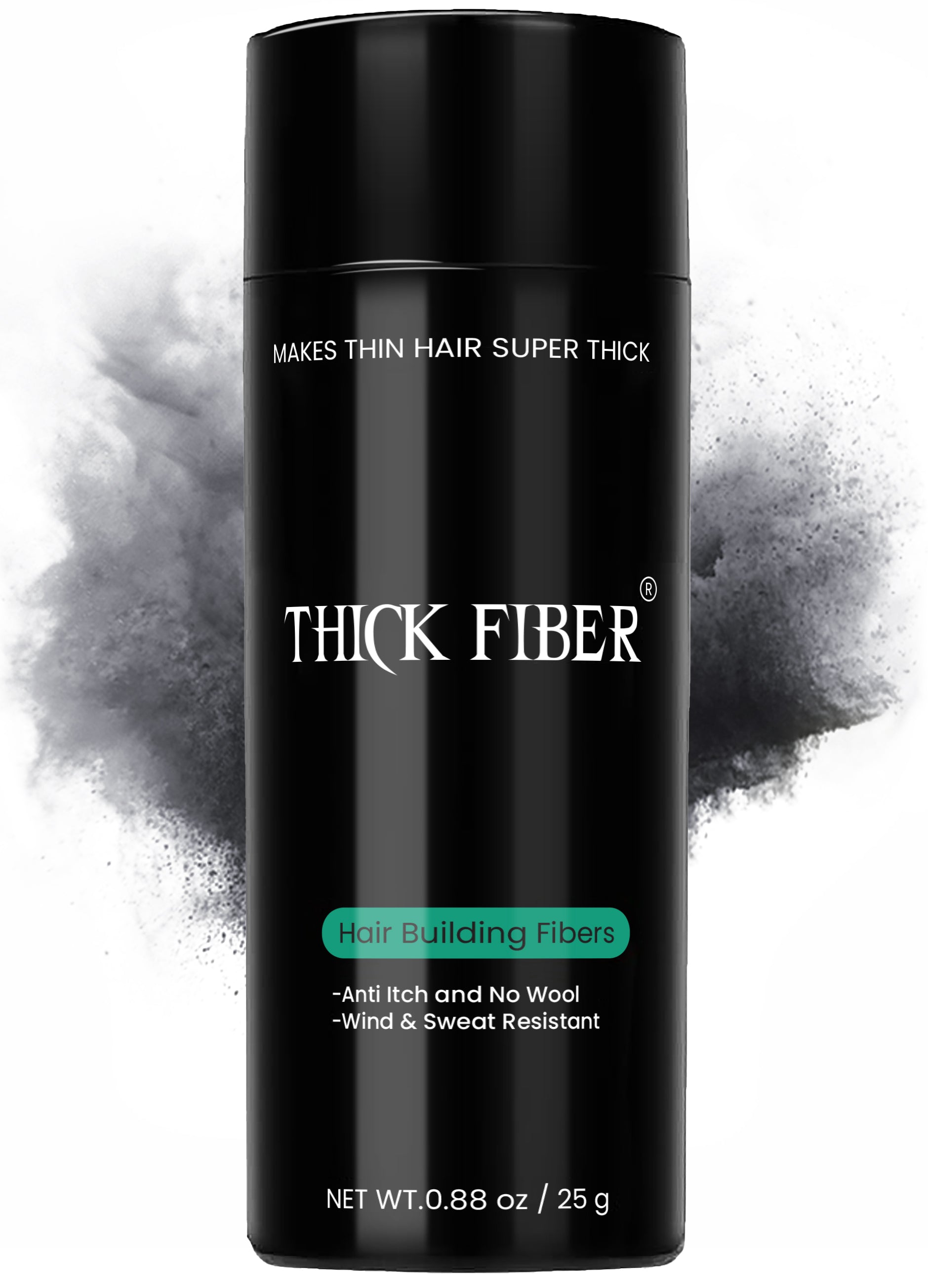 THICK FIBER Hair Building Fibers 25g – Single Bottle