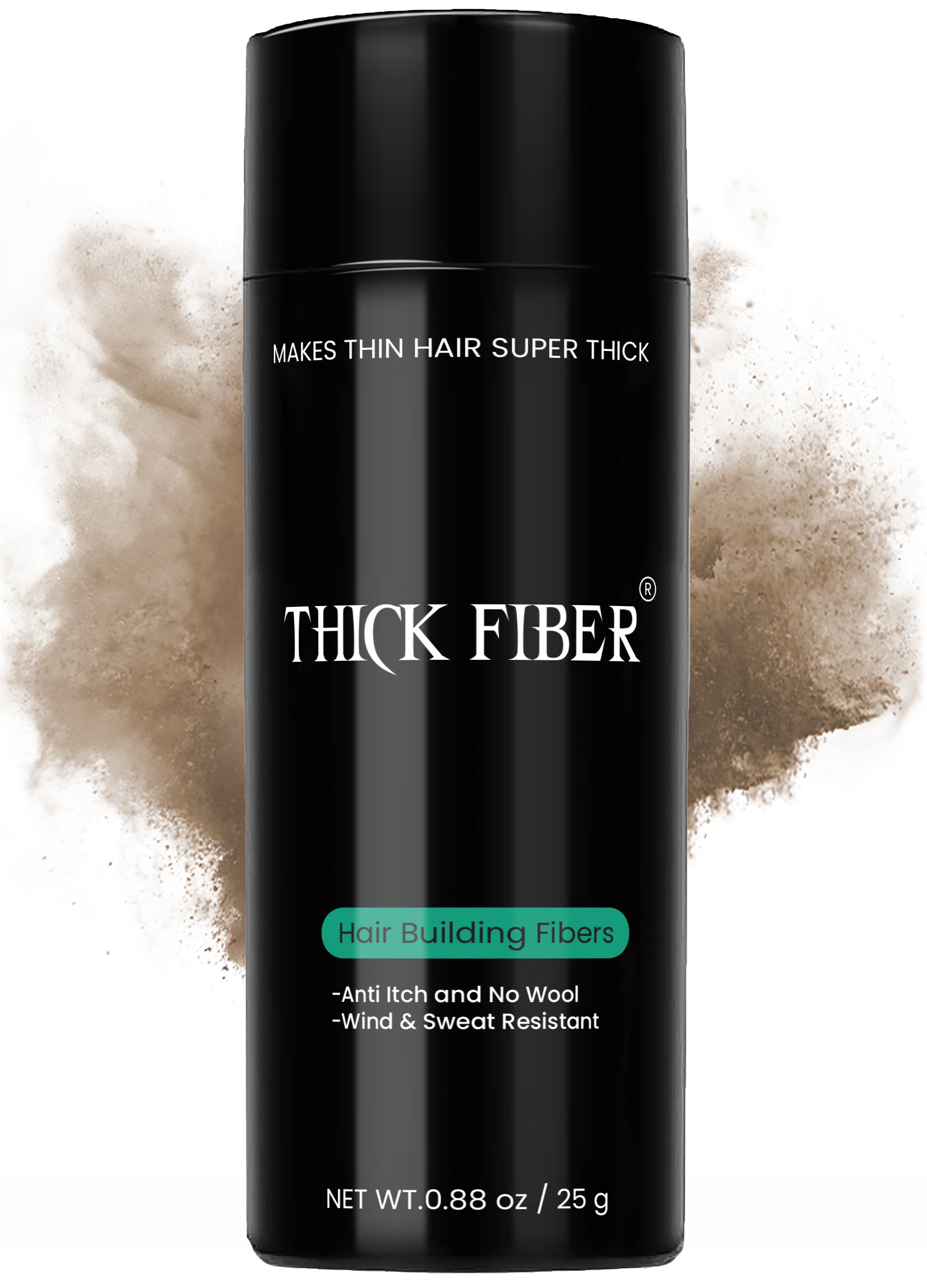 THICK FIBER Hair Building Fibers 25g – Single Bottle