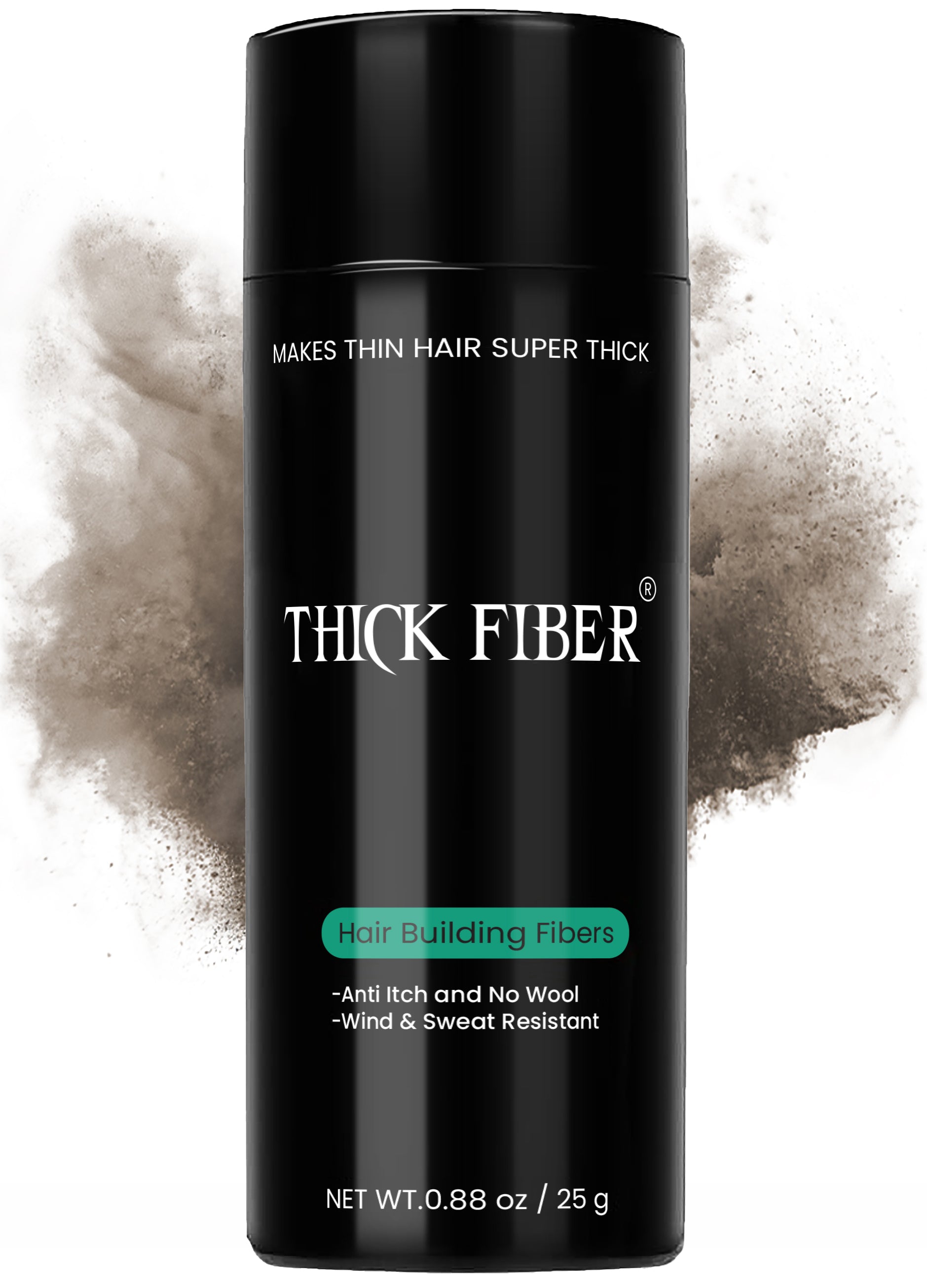 THICK FIBER Hair Building Fibers 25g – Single Bottle
