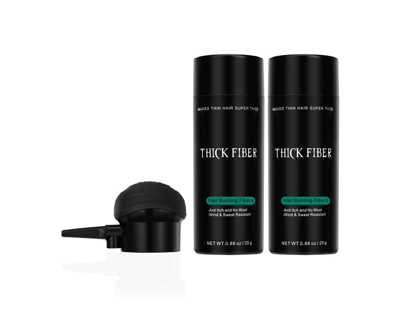 THICK FIBER Hair Building Fibers 25g – Value Pack