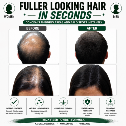 THICK FIBER Hair Building Fibers 28g – Single Bottle
