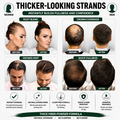 THICK FIBER Hair Building Fibers 28g – Single Bottle